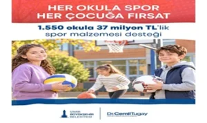 İzmir Büyükşehir Belediyesi’nden okullara 37 milyon TL’lik spor malzemesi desteği