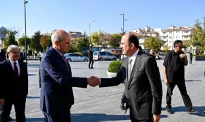 TBMM Başkanı Numan Kurtulmuş, Konya Büyükşehir Belediye Başkanı Uğur İbrahim Altay’ı Ziyaret Etti